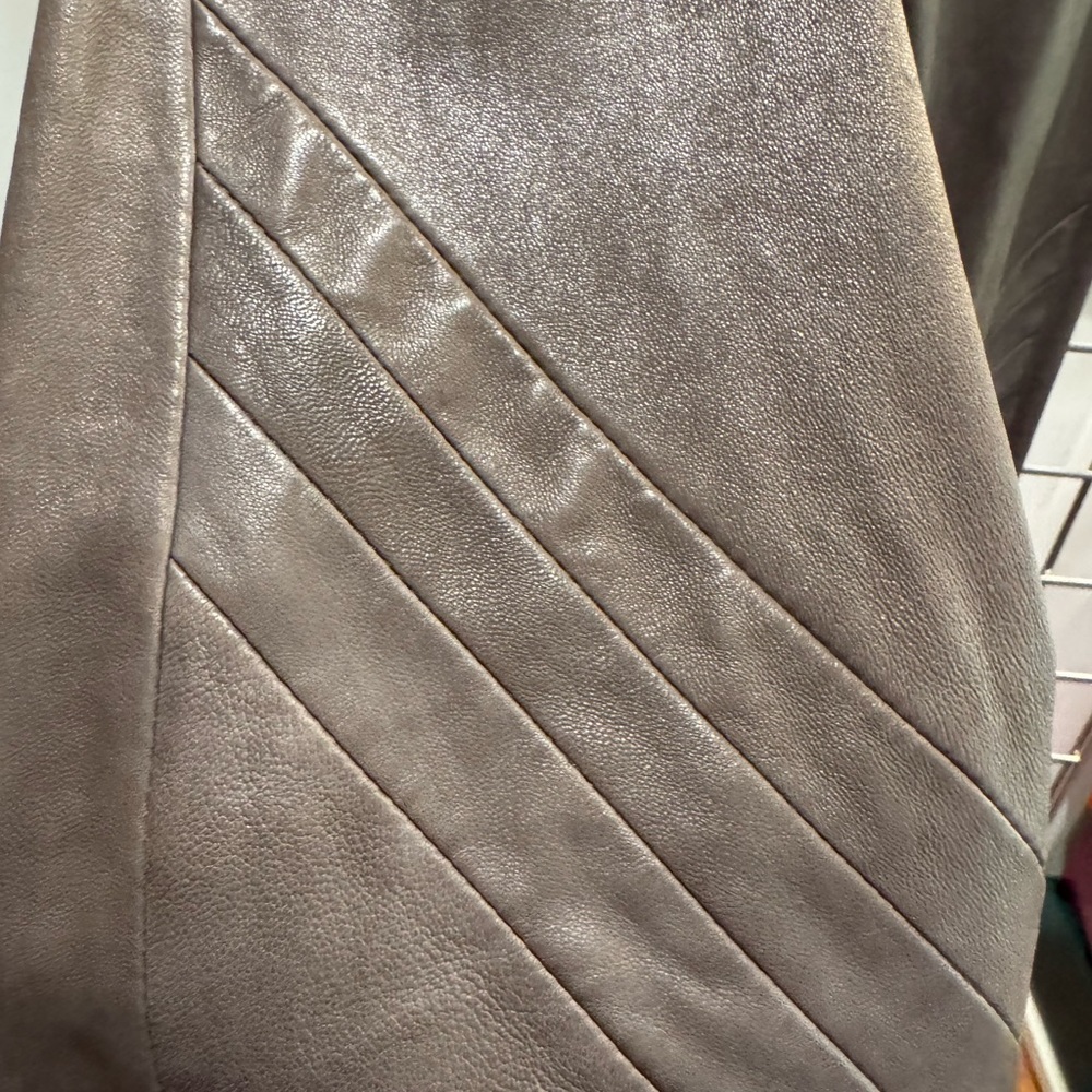 Rick Owens stretch leather motorcycle leggings
